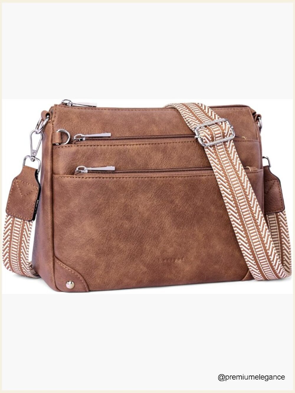 RFID Travel Crossbody Purse Leather Medium Shoulder Bag